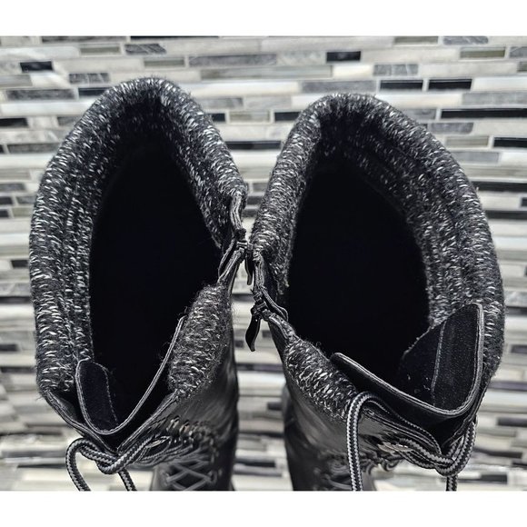 Torrid Black Lace-Up Heeled Boots - Picture 8 of 11